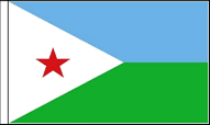 Djibouti Table Flags